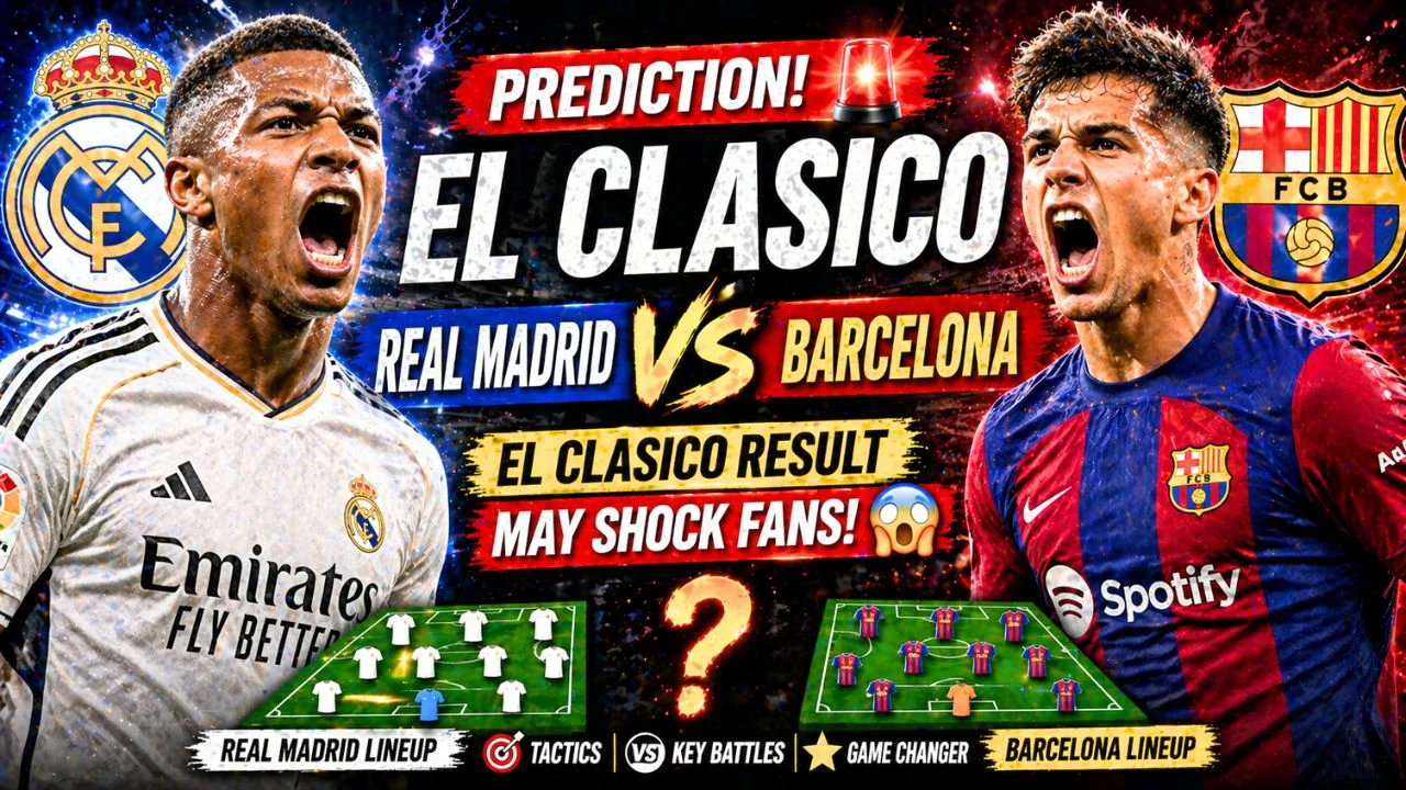 Real Madrid vs Barcelona prediction El Clasico shock result