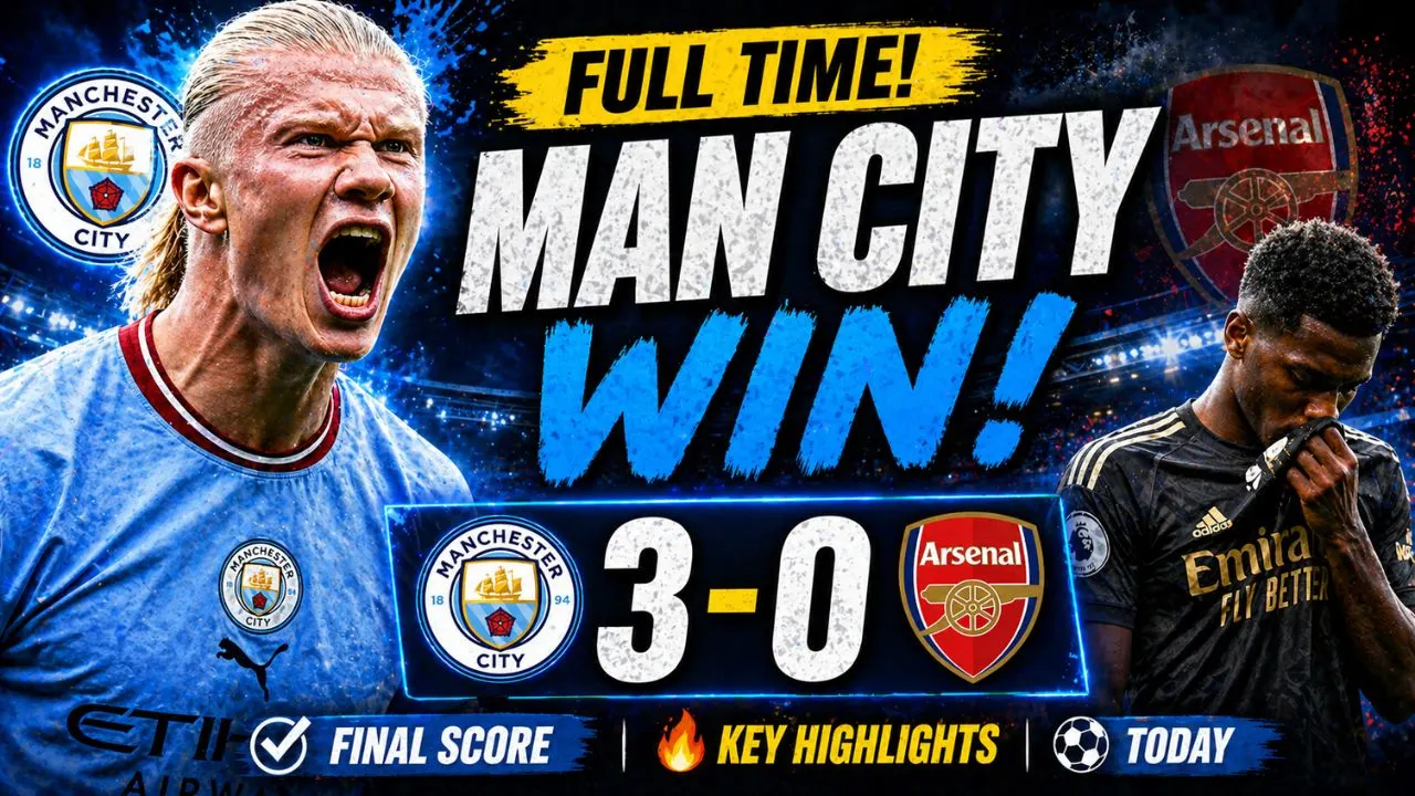 Manchester City match result final score highlights today