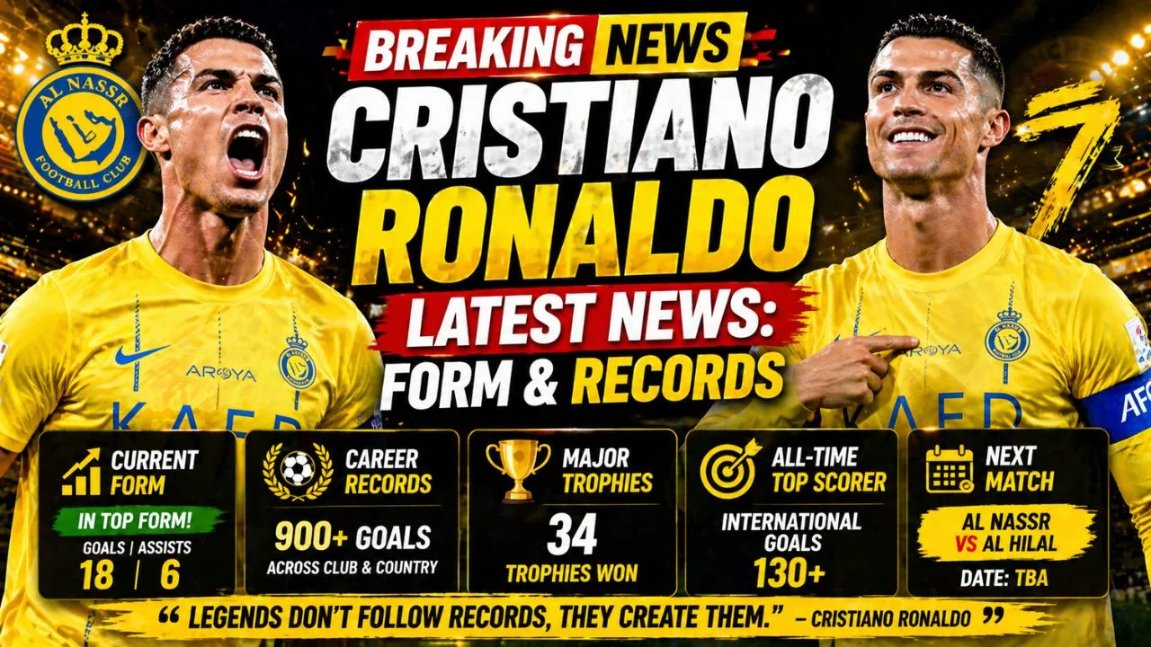 Cristiano Ronaldo latest news form stats records 2026
