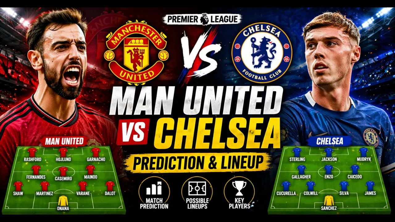 Manchester United vs Chelsea match preview and lineup