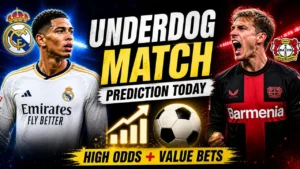 today football prediction underdog match high odds analysis
