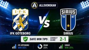IFK Göteborg vs Sirius prediction