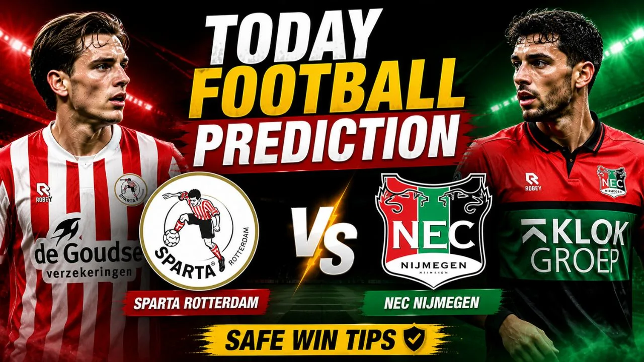 Sparta Rotterdam vs NEC Nijmegen today football prediction and safe win tips